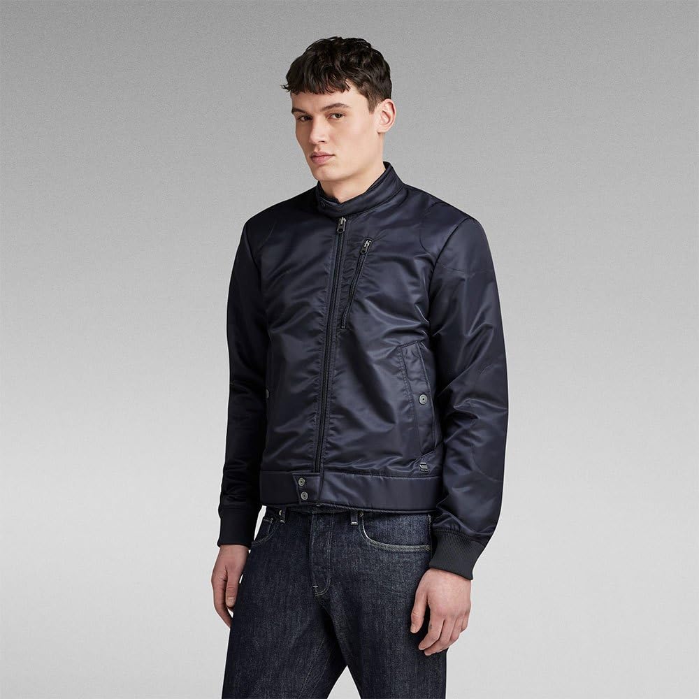G-STAR Para Hombre Chaqueta Biker, Azul (salute D24281-C143-C742), L