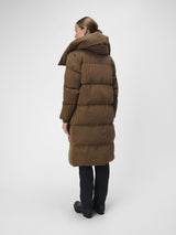 Object Objlouise Noos-Chaqueta Larga, Dark Earth, S para Mujer