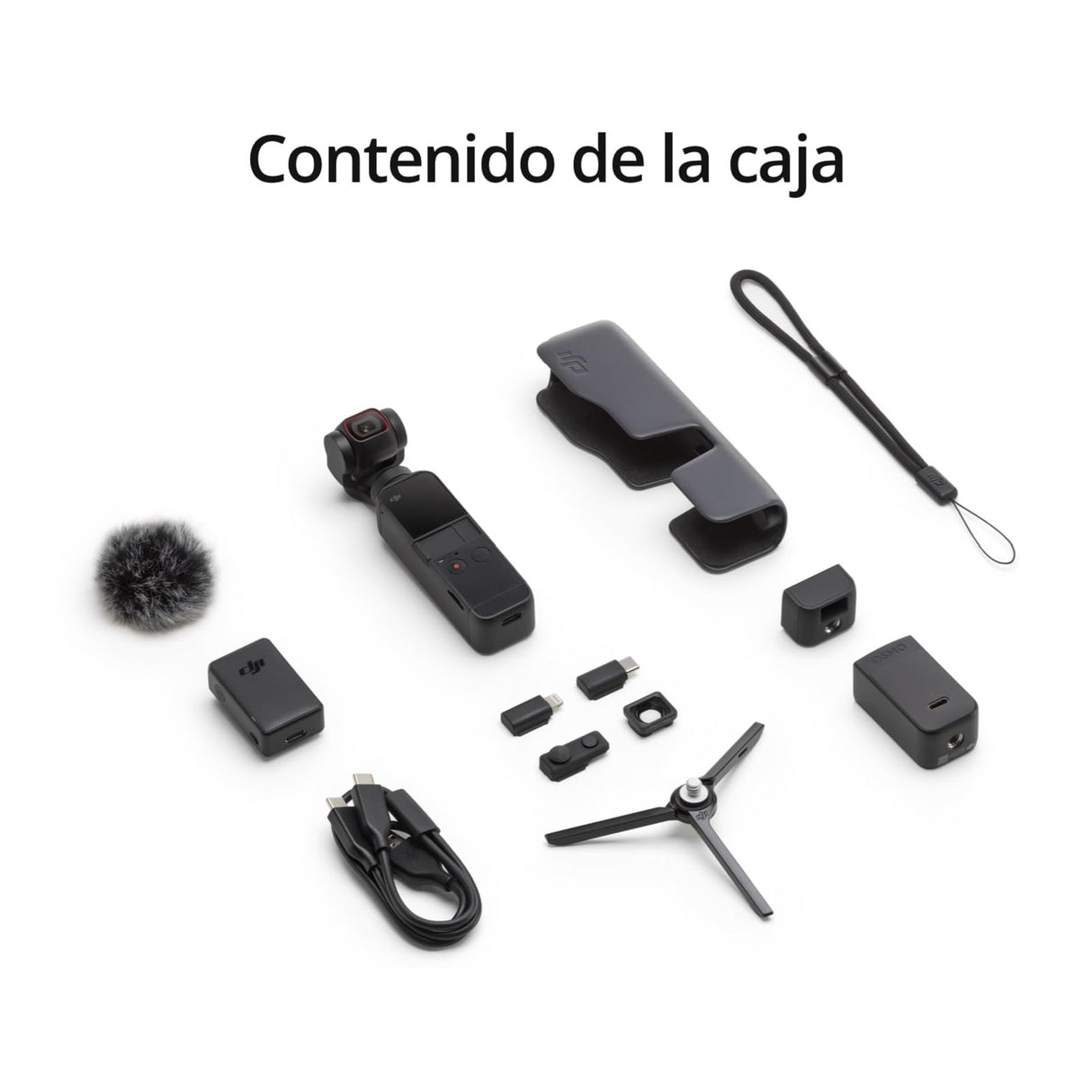 DJI Pocket 2 Combo - Cámara 4K con Estabilización en 3 Ejes, Vlog, Video UHD, Foto de Resolución de 64 MP, 1/1.7” CMOS, HDR, Reducción del Ruido, Timelapse, Slow Motion, Sin Tarjeta, Sin Extensor Rod