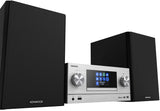 Kenwood M-9000S-S - Micro Sistema Hi-Fi con CD, Dab +, Radio por Internet, Spotify, FM, Bluetooth, USB y Gran Pantalla a Color TFT
