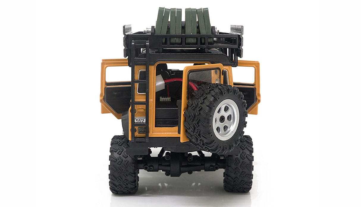Amewi D90X28 Metal Scale Crawler 4WD 1:28 RTR Amarillo RC Control Remoto