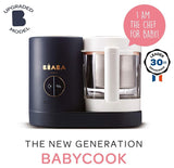 Béaba - Babycook Neo - Máquina de alimentos para bebés - 6 en 1: Procesador de alimentos, licuadora y cocina - Cocina al vapor suave - Comida casera rápida para bebés - Cuenco de vidrio - Recipiente