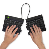 R-GO TOOLS Clavier ergonomique R-Go Split Break Avec logiciel de Pause, Clavier ergonomique divisé, QWERTZ (DE),
