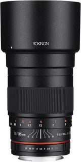 ROKINON Digital Photo 135M-C SLR Tele - Objetivo (SLR, 11/7, Teleobjetivo, 0,8 m, Canon EF, 13,5 cm)