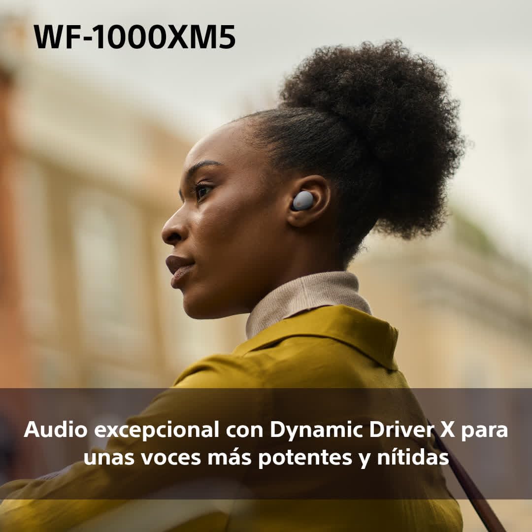 Sony Auriculares inalámbricos con Noise Cancelling WF-1000XM5, Bluetooth, Auriculares in-Ear, micrófono, hasta 24 Horas de batería, Carga rápida, IPX4, Alexa y Google Assitant, iOS y Android - Plata