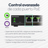 NETGEAR Smart Managed Essentials 52-Port Gigabit Ethernet S350 Series PoE+ Switch - 48 x 1G PoE+ at 380W, 4 x 1G Dedicated SFP - Desktop or Rack Support (GS324TPv2)