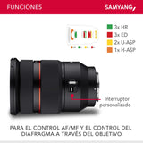 SAMYANG AF 24-70 mm F2,8 FE con estación de Lente para Sony E – Enfoque automático de Formato Completo y Objetivo APS-C 24-70 mm Zoom F 2.8 para cámaras Sony Alpha A7 A9 A1 A7C A6000 Series