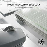 Razer Pro Click Mini - Ratón inalámbrico profesional, ergonómico para una mayor productividad en la oficina para PC / Mac (Bluetooth, hasta 4 dispositivos simultáneamente, hasta 400 horas) Mercury