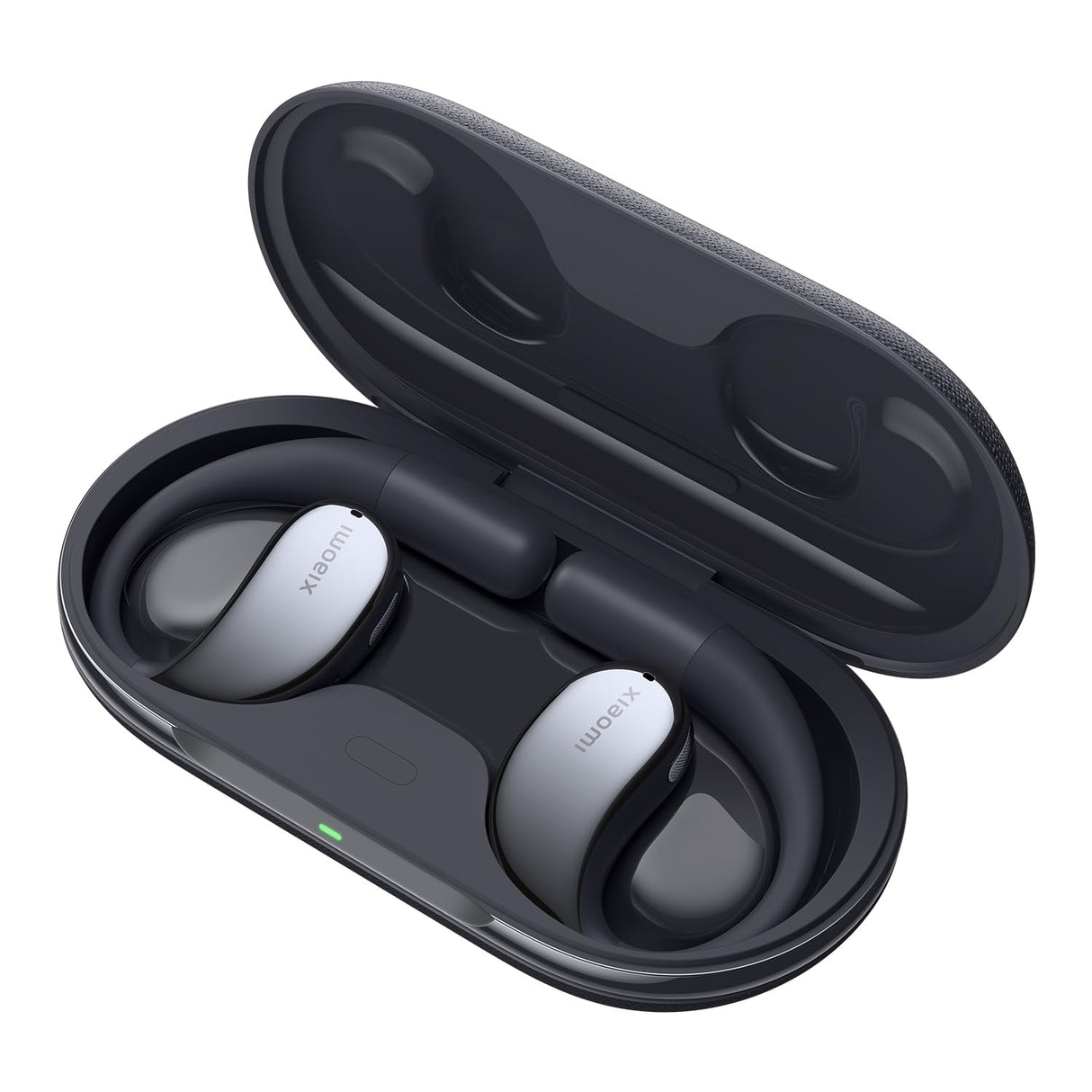 XIAOMI OpenWear Stereo - Auriculares inalámbricos, cancelación de Ruido, Driver dinámico, Doble micrófono, 7.5 Horas de autonomía y 38,5 Horas con el Estuche de Carga, Cosmic Grey (Versión ES)