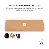 Nespresso De'Longhi Citiz EN167.W - Cafetera monodosis de cápsulas Nespresso, compacta, 19 bares, apagado automático, color blanco