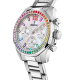 Festina Reloj Mujer F20606/2 Boyfriend Caja de Acero Inoxidable 316l Plateado Correa de Acero Inoxidable 316l Plateado