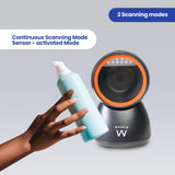 Ewent EW3450 Lector de códigos de Barras QR 1D 2D omnidireccional con Cable USB, Manos Libres, escaneo automático con detección de imágenes. Comercios, almacenes, supermecados.etc