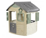 Smoby-Casita Infantil Jura Lodge Smoby Life- Material Reciclado (53%), 2 Ventanas y 2 Puertas de Entrada, Medidas (LxAnxAl): 115,4 x 123,3 x 132 cm. A Partir de 2 años (7600810503)