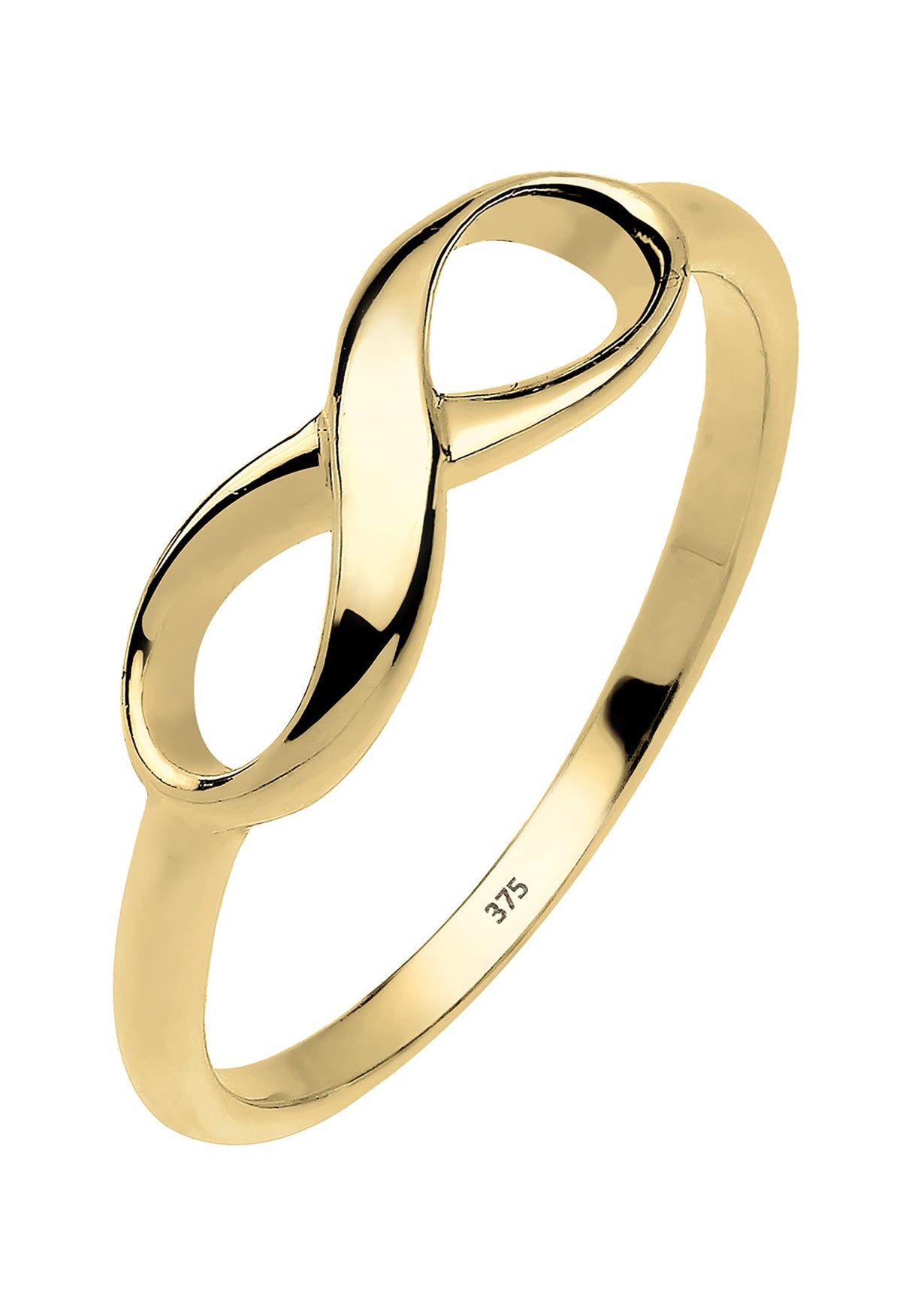 ELLI y ELLI PREMIUM Damen-anillo apilables anillo Infinity 375 oro amarillo - 0610193114