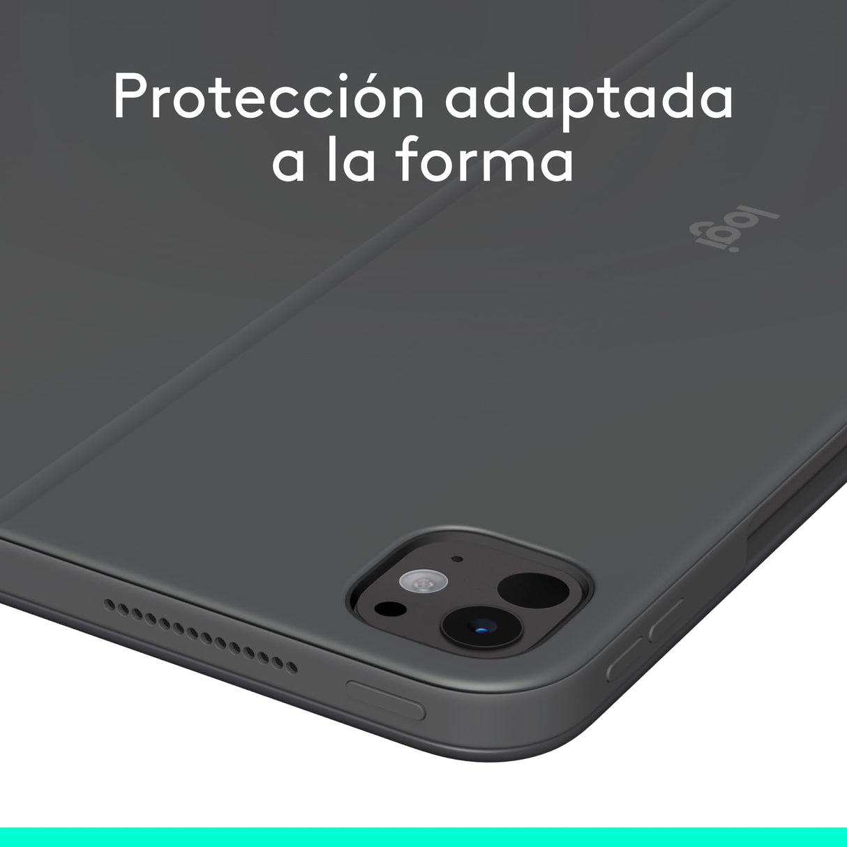 Logitech Combo Touch, funda con teclado, iPad Pro 13 pulgadas (M4)(2024) - Teclado retroiluminado extraíble con soporte abatible, escritura cómoda, modo multiuso, Disposición QWERTY Español, Grafito