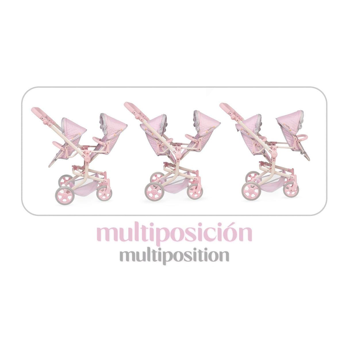 Carro de Muñecas Sophie Silla Gemelar Plegable DeCuevas 90875