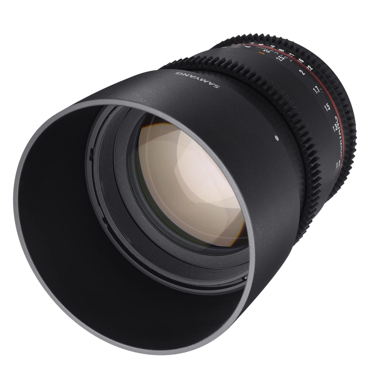 Samyang F1313010101 - Objetivo para vídeo VDSLR para Fuji X (Distancia Focal Fija 85mm, Apertura T1.5-22 AS IF UMC II, diámetro Filtro: 72mm), Negro