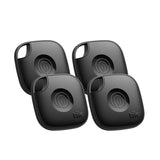 Tile by Life360 Mate - Localizador Bluetooth, localizador de Llaves y localizador de Objetos para Llaves, Bolsos y Mucho más.Compatible con iOS y Android. Paquete de 4 (Negro)
