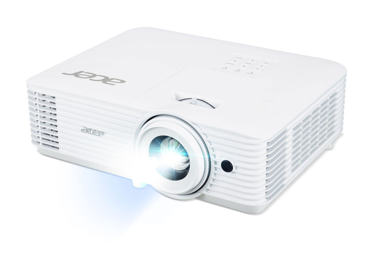 Acer H6546Ki - Proyector DLP (1080p Full HD (1920 x 1080 píxeles), 5.200 lúmenes ANSI, Contraste 10.000:1, 3D, Keystone, 1 Altavoz de 3 W, 2 HDMI 1.4a (HDCP), Conector de Audio, Color Blanco