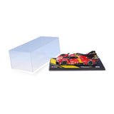 Bburago - 1/18 Ferrari Deluxe - 499P LMH 2023#51 - Rojo - Nuevo 2024: Réplica metálica -Interior detallado, Puertas y Campana de Apertura a Escala 1/18. Polo Posición de Las 24h de Le Mans 2023