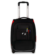 Seven Milan Big Trolley escolar fijo, rojo y negro, equipo de fútbol, 2 en 1, doble uso, trolley y mochila, escuela primaria, niño, Negro, Talla única, Casual