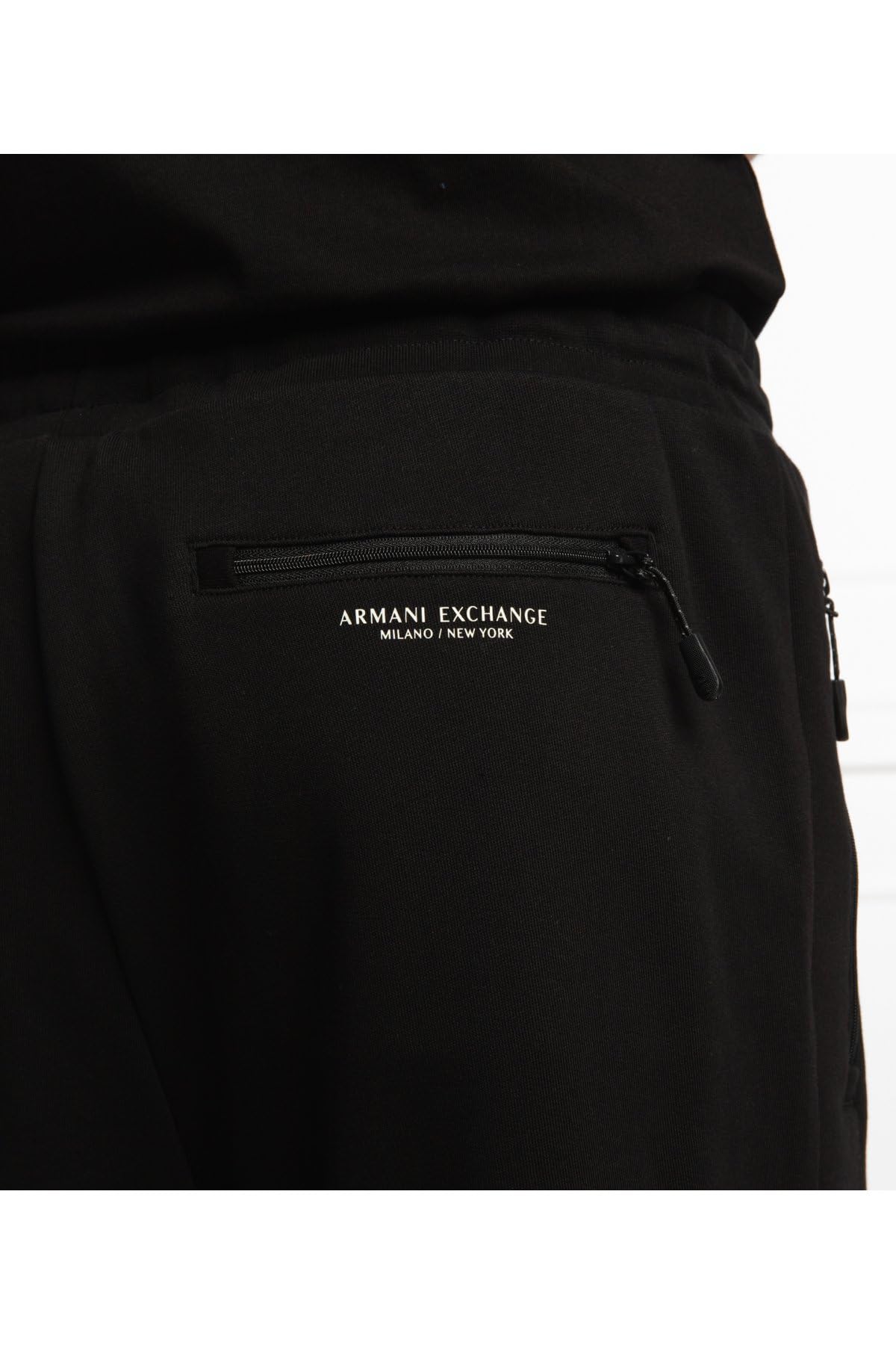 Armani Exchange French Terry Pantalones Cortos para Hombre, Negro (Black 1200), S