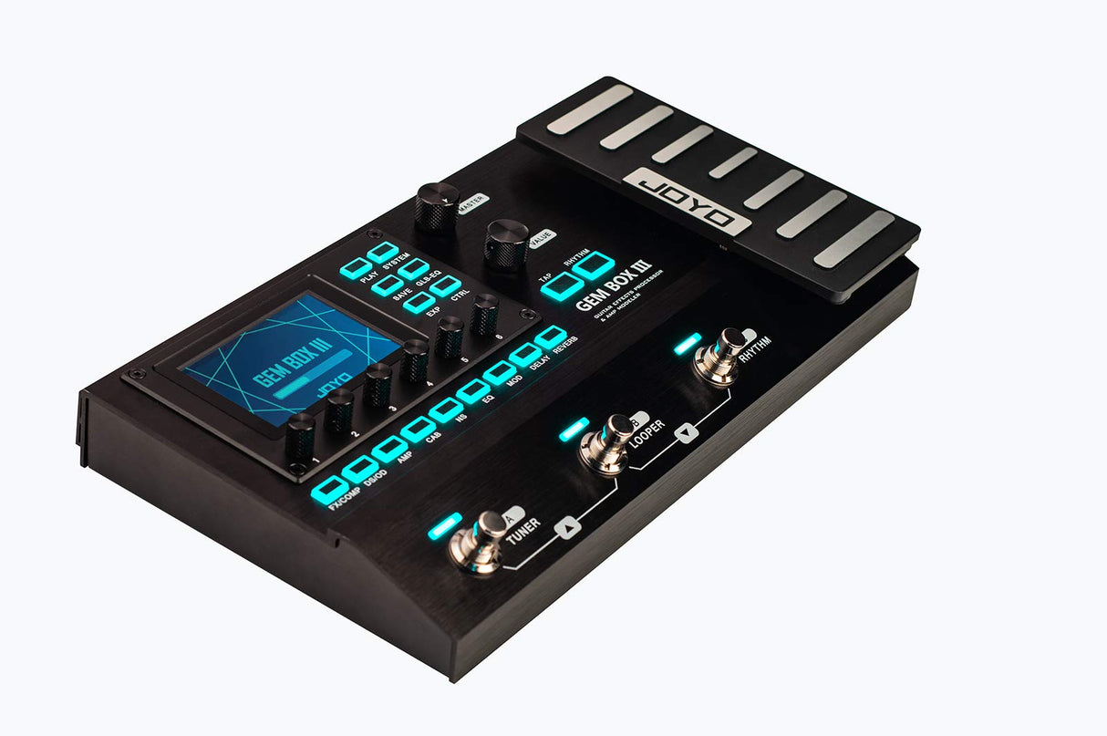 JOYO GEMBOX3 - Procesador de guitarra multiefectos Joyo Gem Box III con looper y batería