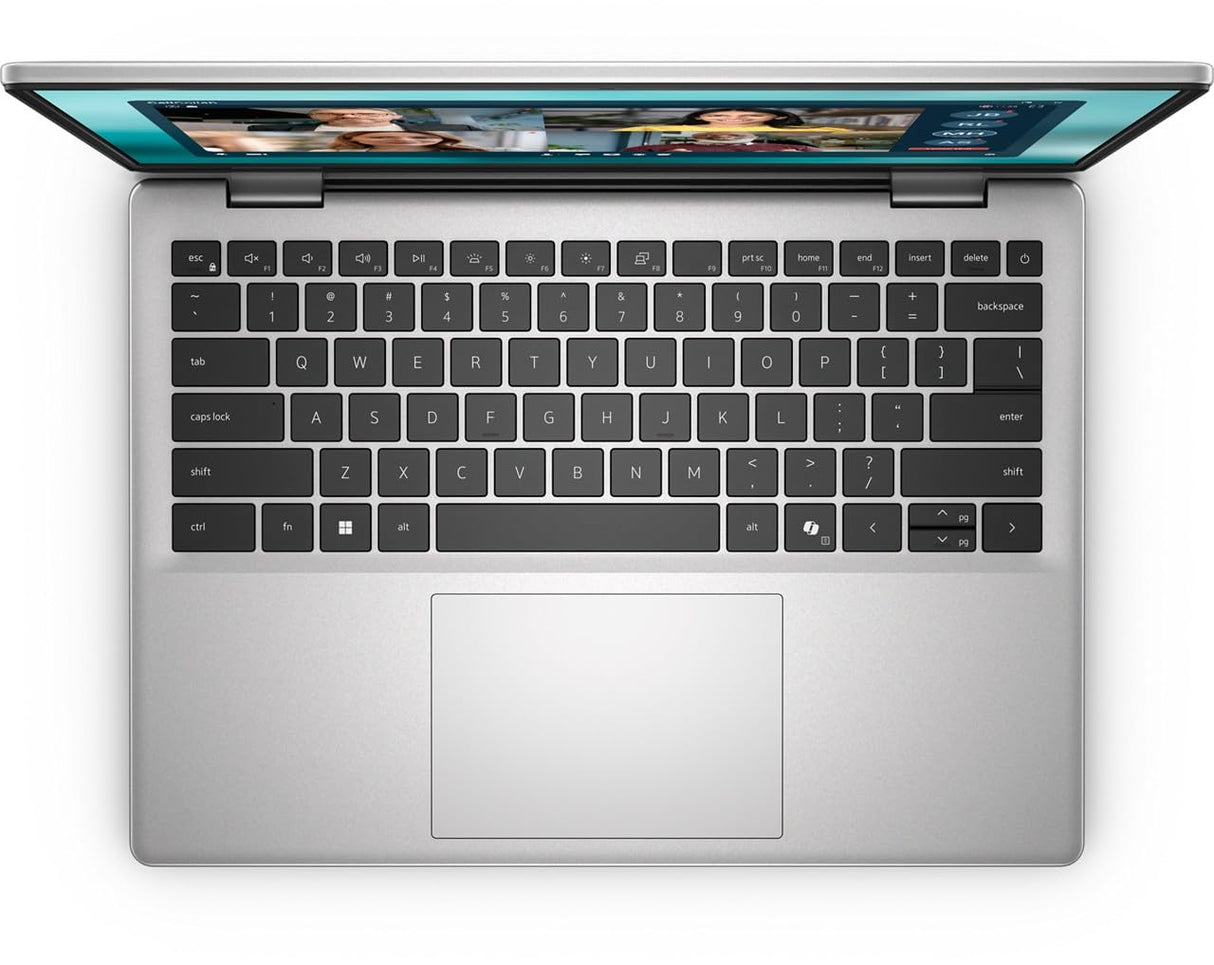 DELL 14 PC portátil DC14250 Intel Core 5 120U, 14" 2K IPS 300 nits antirreflejo, Intel Graphics, 16GB RAM DDR5, 512GB SSD, Windows 11 Home, Teclado retroiluminado AZERTY - Plata