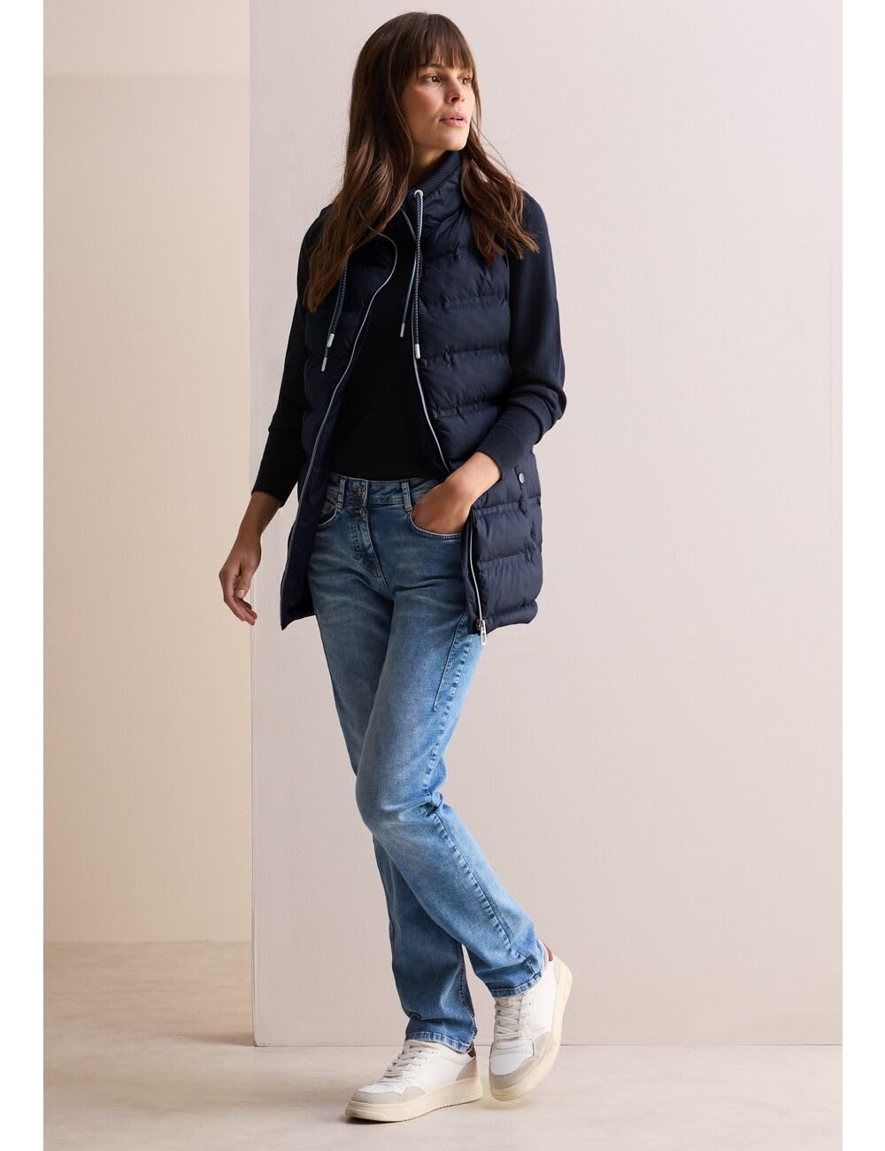 Cecil B220256 Chaleco Forrado, Azul Marino, L Mujeres