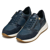 Geox D BULMYA B, Zapatillas Mujer, Navy, 38 EU