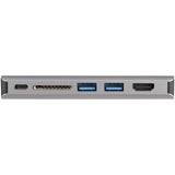 StarTech.com Adaptador Multipuertos USB-C - Mini Docking Station de Viajes USB Tipo C HDMI 4K o VGA 1080p - Hub Ladrón 3x USB - SD - GbE - Audio - PD de 100W - para Portátil o Tablet (DKT30CHVAUSP)