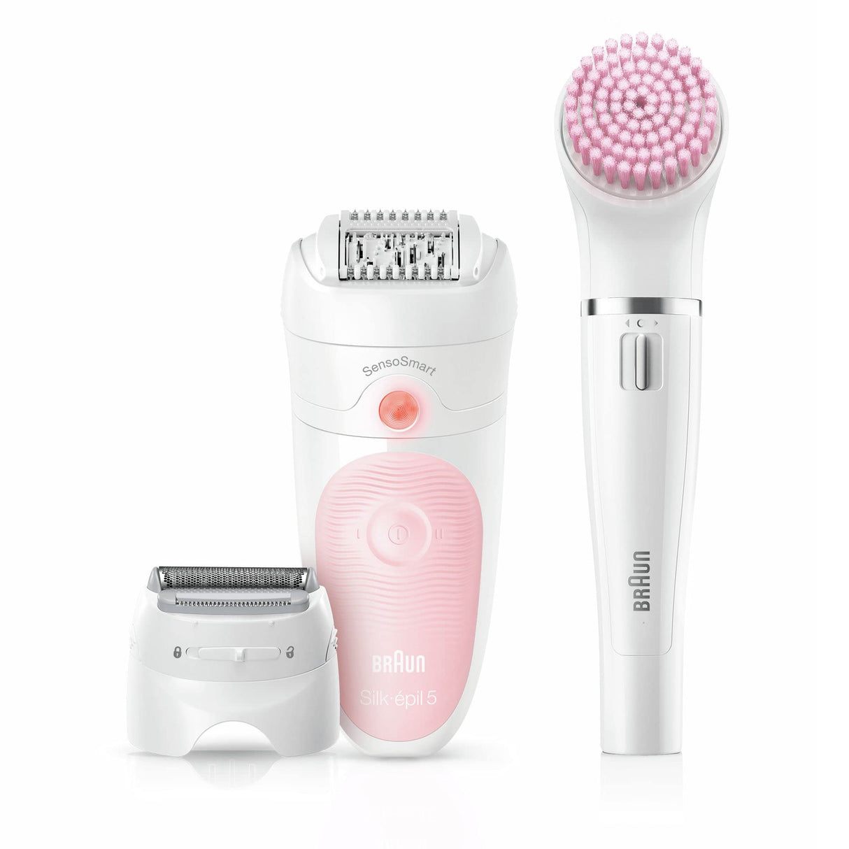 Braun Silk-épil 5 Depiladora Eléctrica Mujer 3 en 1, Kit de belleza para una sepilación suave, 5 5-825 Blanco/Gris