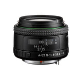 HD PENTAX-FA35mmF2 Versátil Objetivo Gran Angular con Recubrimiento HD Que minimiza Reflejos Recubrimiento SP Que Evitar Manchas Lente asférica híbrida para imágenes más claras y con Mayor Contraste