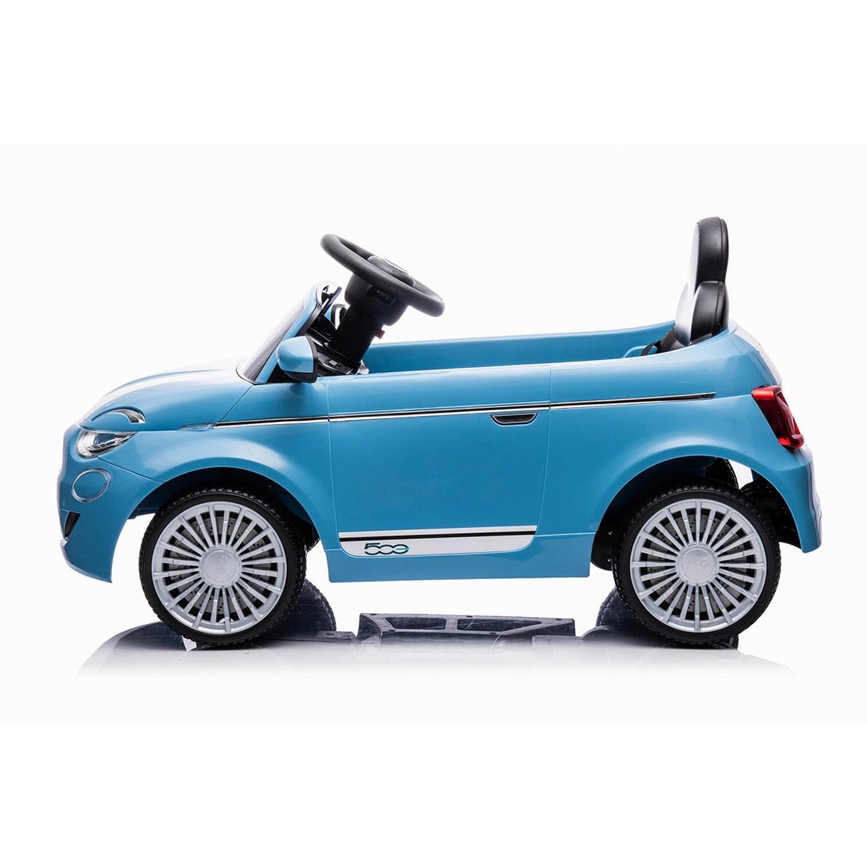 Tachan - Vehículo eléctrico Fiat 500 - De Color Azul - Batería 12v - Control Parental por R/C - +3 años (711T00852 CPA Toy Group)