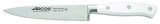 Arcos Set Cuchillos Forjados 5 piezas - Acero Inoxidable Nitrum. 3500 gr. Mango Ergonómico Polioximetileno POM. Serie Riviera Blanc. Hoja delgada con un Borde Suave característico. Color Blanco.