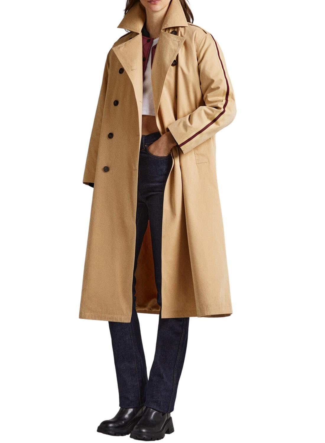 Pepe Jeans Marla Jacket, Marrón (Camel), M para Mujer