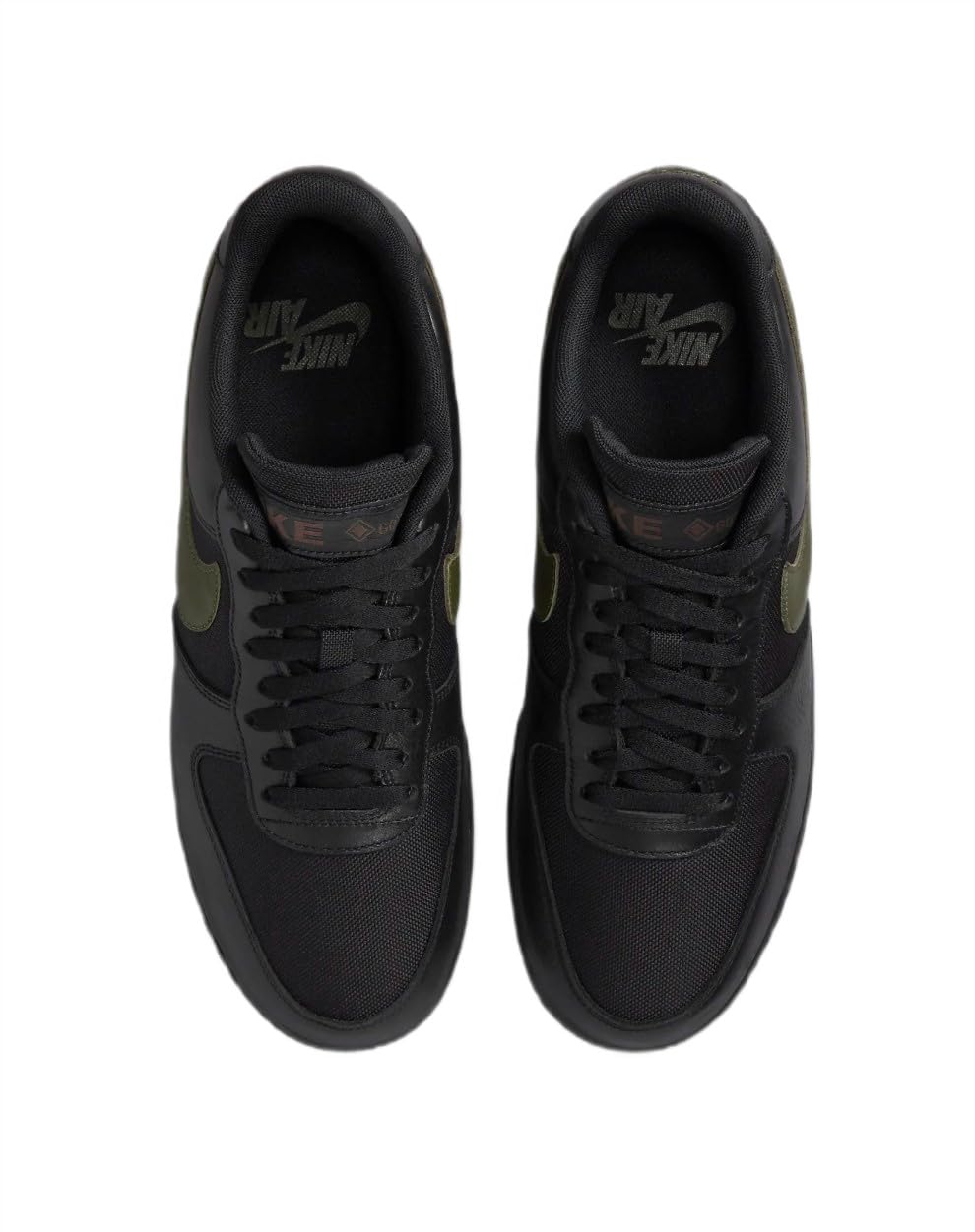 NIKE Air Force 1 Low Gore-Tex, Sneaker Hombre, Black Cargo Khaki, 45 EU