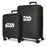Joumma Star Wars Black Juego de Maletas Negro 55/65 cms rígida 6,8 kgs Cierre TSA Integrado ABS 6,8 kgs 109L Extensible Equipaje de Mano