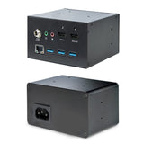 StarTech.com Caja de Conectividad para Mesa de Juntas - Módulo de Conexiones con Docking Station y Alimentación - HDMI PD (KITBXDOCKPEU)