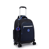 Kipling New Zea, Mochila Grande con Ruedas, Azul (True Block)