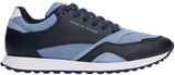 Tommy Hilfiger Runner Sneaker Hombre New Eva Mix de Piel, Azul (Brisk Blue), 43