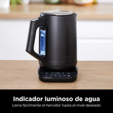 Ninja Hervidor de agua con temperatura regulable, 1,7 l, con control de temperatura, pantalla LED, fácil de usar con hervido rápido y función Hold Temp, en negro mate, KT200EU