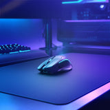 Glorious Gaming Model I 2 Wireless Ratón gaming inalámbrico - Híbrido 2,4 GHz y Bluetooth, superligero, 9 botones (2 intercambiables), RGB, gran batería, MMO/MOBA/FPS, reposapulgares lateral - Negro