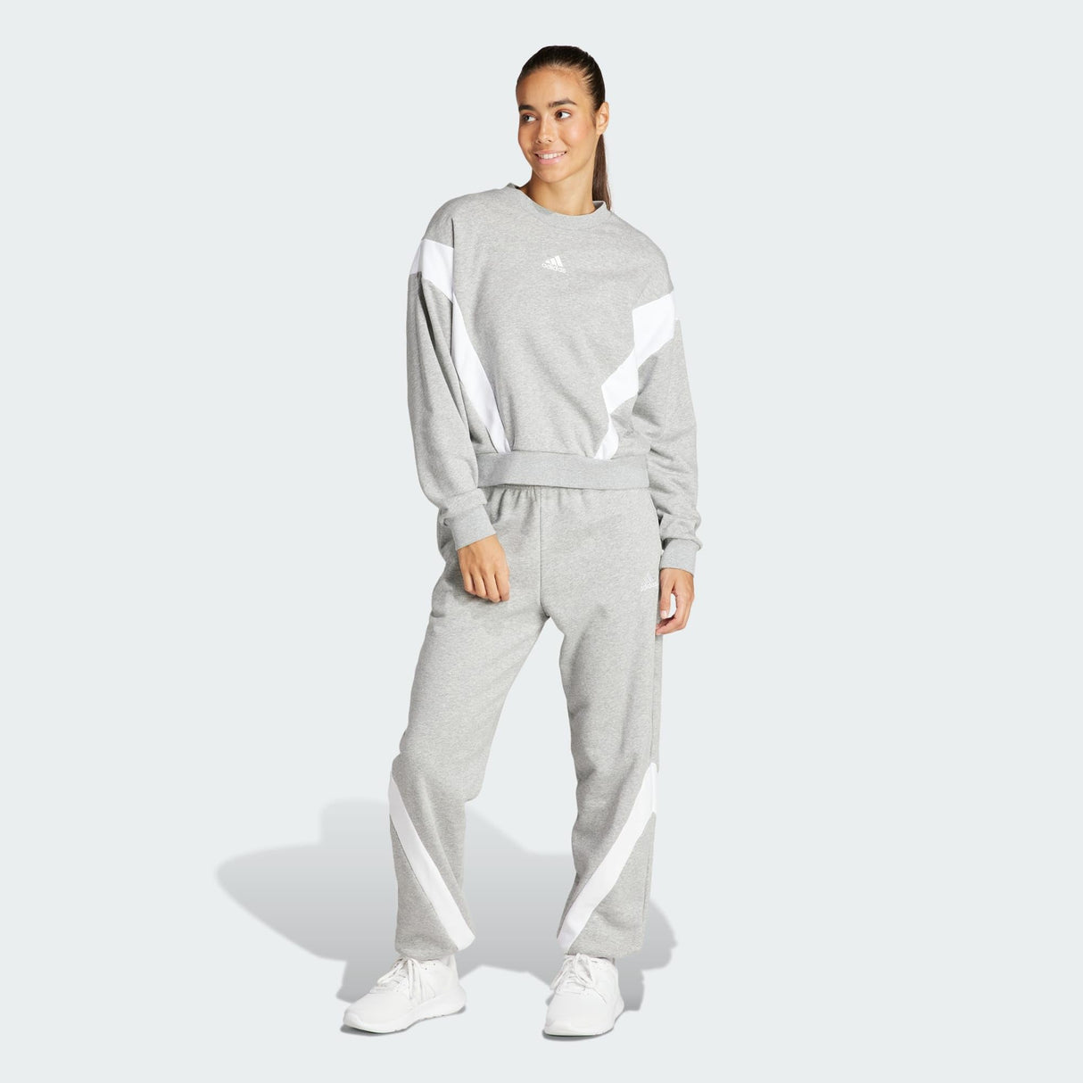 adidas Mujer Laziday Track Suit, Medium Grey Heather, L