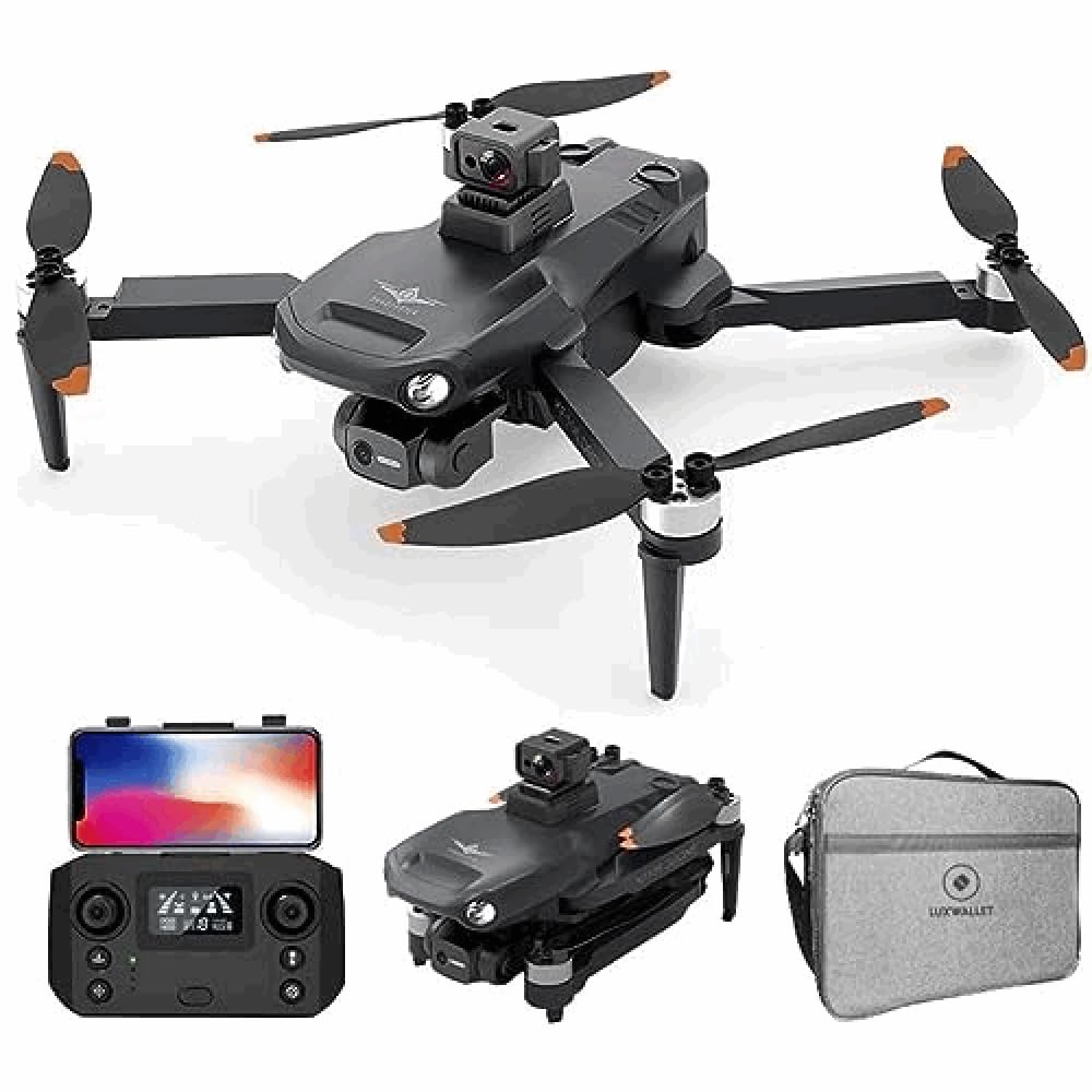 LUXWALLET Libra X Dodge, Sensor para Evitar obstáculos, cuadricóptero para Drones, 30Km /h, WiFi GPS 1.2 KM, cardán de 3 Ejes, cámara Full HD