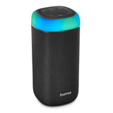 Hama | Altavoz Bluetooth con Luces LED (5 Modos Diferentes, Se Pueden conectar 2 Altavoces, Protección IPX4, 12h de música), Color Negro