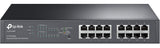 TP-Link TL-SG1016PE Gigabit PoE Switch de 16 Puertos (Smart Smart Managed, 110W 8-PoE Puertos, Plus no Gestionado, Plug and Play, Escritorio, Montaje en Bastidor, Metal, Vida útil)