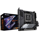 Gigabyte Placa Base B650I AORUS Ultra, Compatible con CPU AMD AM5, VRM Digital 8+2+1, DDR5 de hasta 6400 MHz (OC), 1 PCIe 5.0 + 2 PCIe 4.0 M.2, Wi-Fi 6E, LAN de 2.5 GbE, USB 3.2 Gen 2