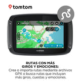 TomTom GPS para Motocicletas Rider 550 (4,3 Pulgadas con Carreteras montañosas, actualizaciones Mediante Wi-Fi, info tráfico en Tiempo Real, Radares de tráfico, mapas del Mundo)