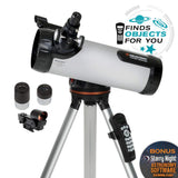 Celestron 31150 LCM 114 Series: telescopio reflector newtoniano computerizado, plata